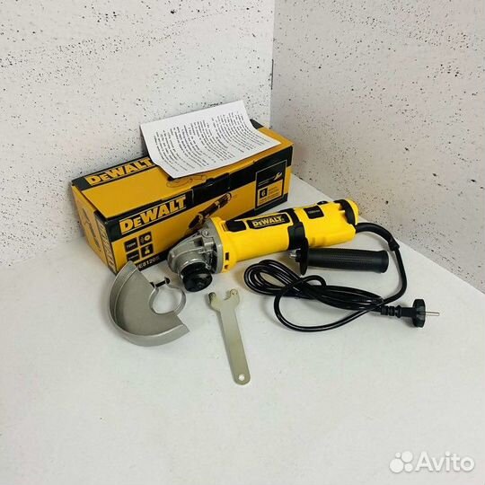 Болгарка DeWalt 1100\125 Жёлтый (Рассрочка /О3)