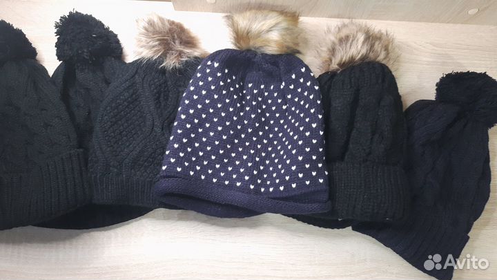 Шапки женские на меху и без