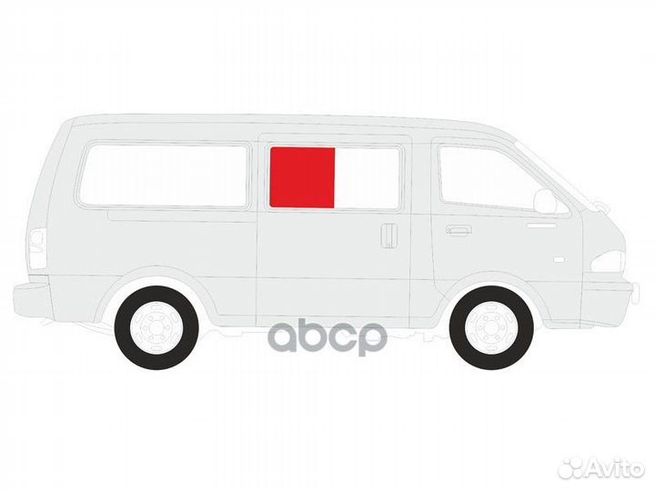 Стекло кузова переднее правое N2 volkswagen TRA