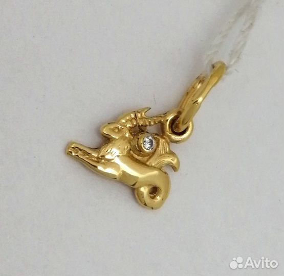 Подвес / 0,50г / Золото585 / фианиты круглые