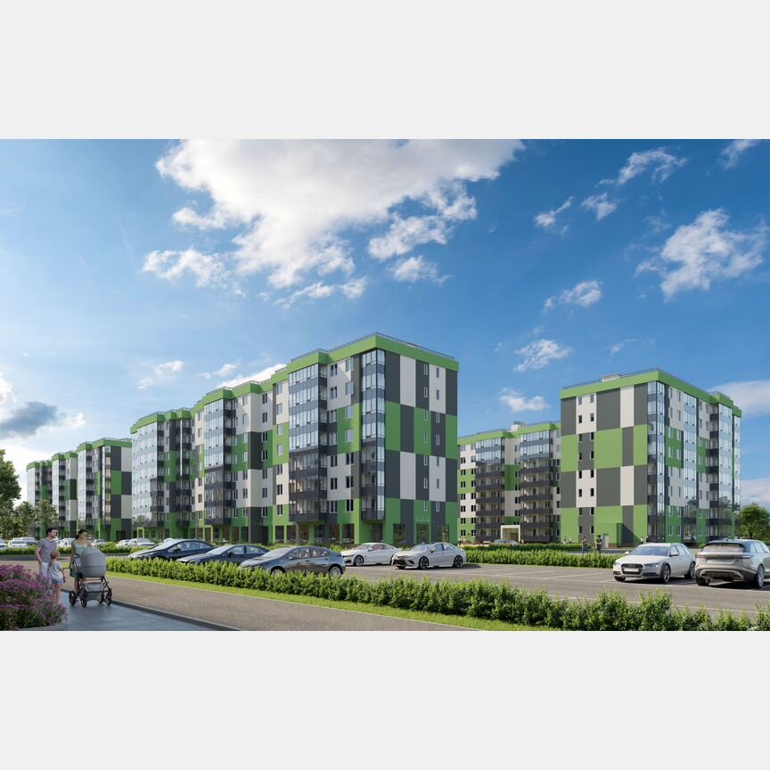 1-к. квартира, 40,2 м², 1/8 эт.