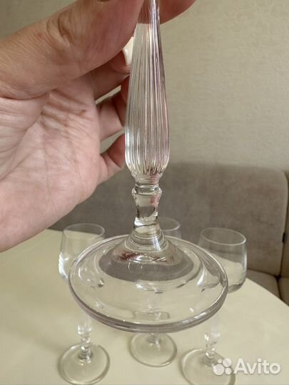 Crystalite bohemia рюмки новые 4 шт