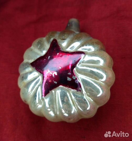 Ёлочная игрушка Звезда в лучах редкость