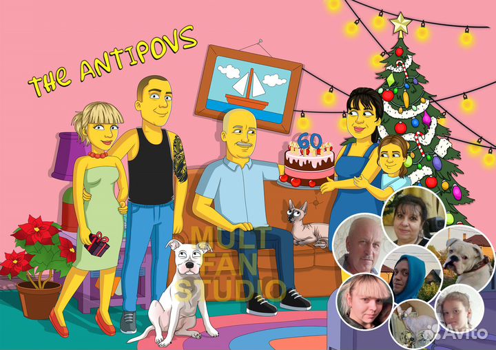 Портрет в мультяшном стиле