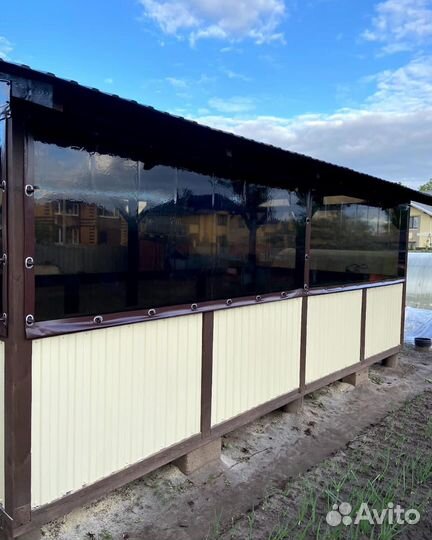 Мягкие окна для беседки