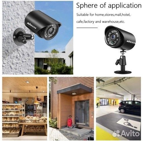 Комплект камер видеонаблюдения с регистратором