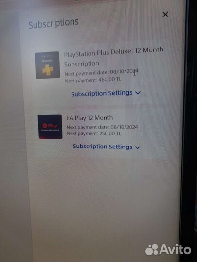 Подписка ps plus deluxe + EA Play на 11 месяцев