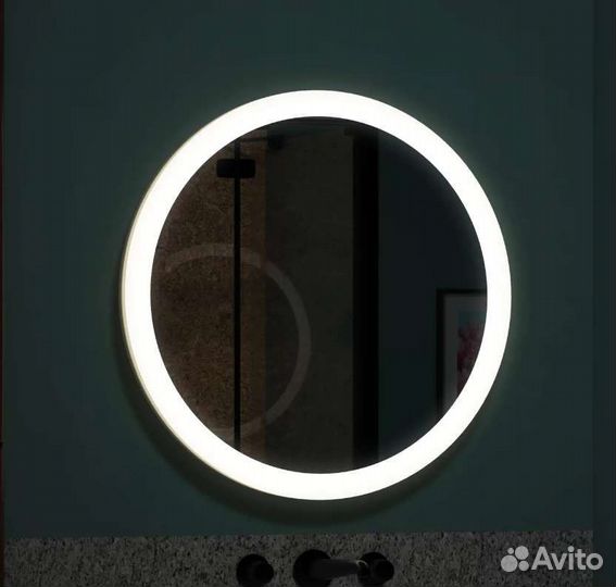 Зеркало круглое с подсветкой 70 см