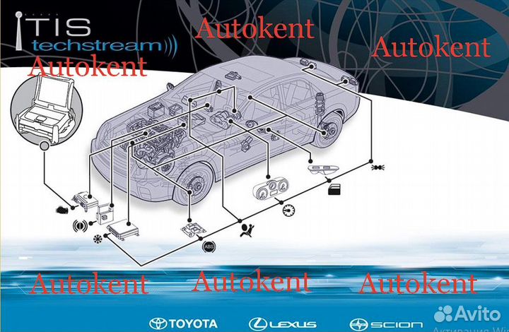 Навигационный сканер Toyota +по Techstream (2023)