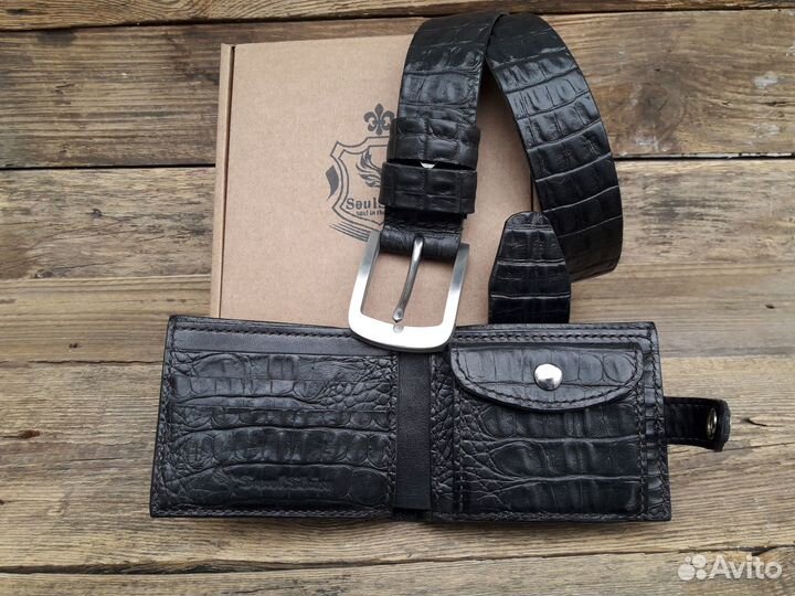 Подарочный набор из кожи Ручной работы