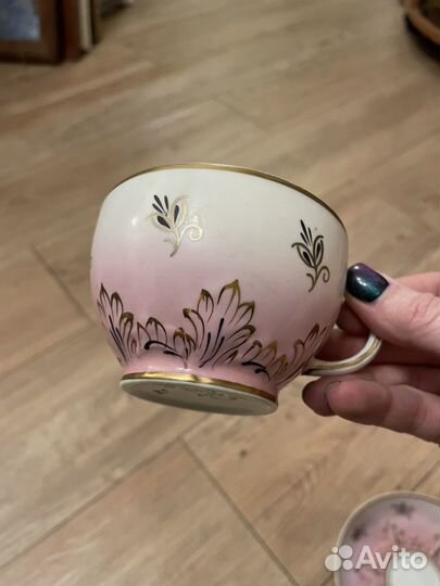 Чайная пара Барбарис Вербилки СССР