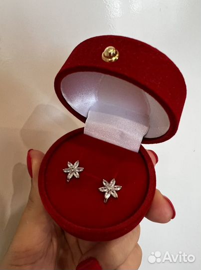 Серьги серебро 925 пробы
