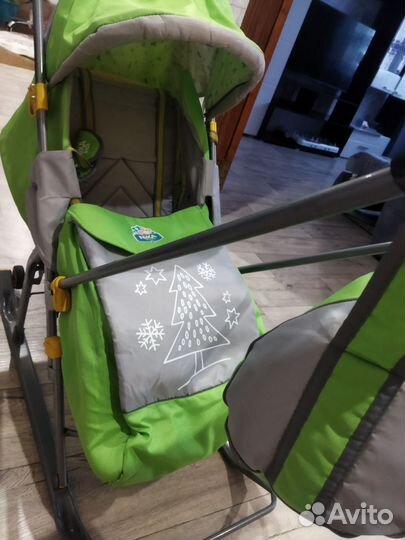 Детские санки коляска бу