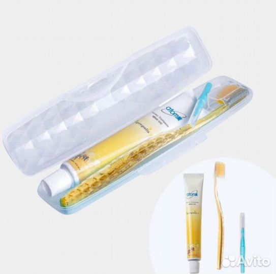 Набор дорожный Атоми зубная паста,щетка,ершик