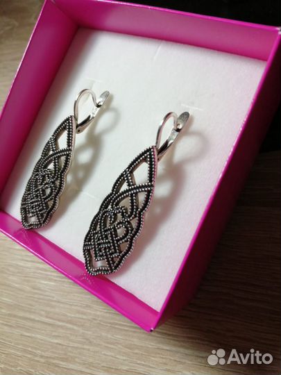 Серьги серебряные