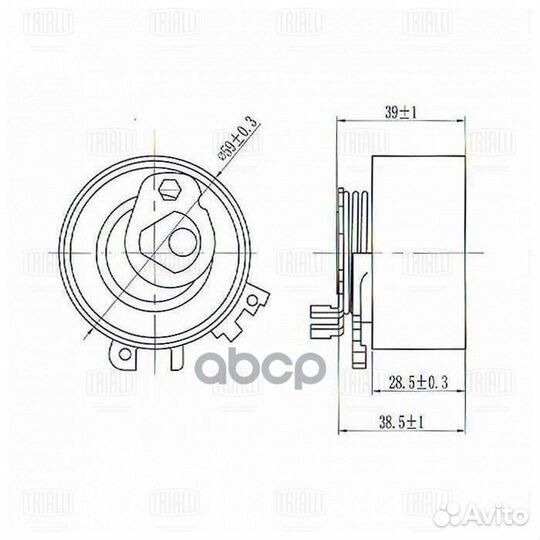 Ролик грм натяж. для ам Renault Clio (01) 1.2