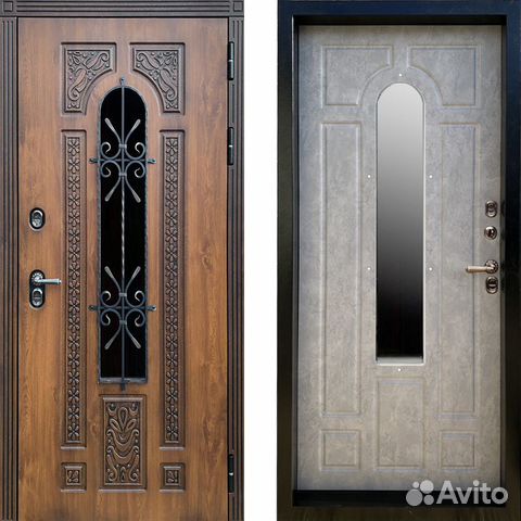 Входная дверь с терморазрывом Лацио Бетон светлый