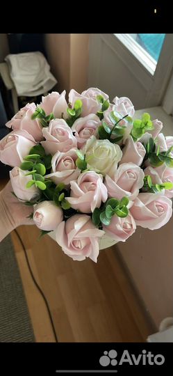Букет из роз мыло