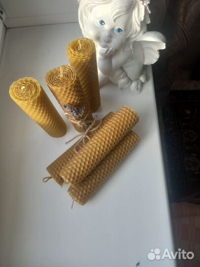 Аромасвечи из натуральной вощины