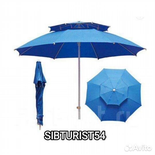 Зонт пляжный размер купола 280см высота 250см