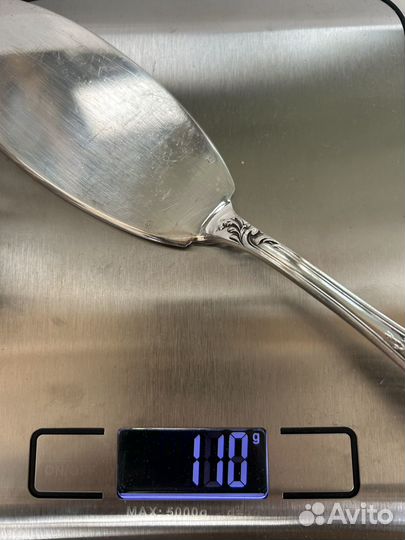 Приборы для сервировки рыбы, посеребрение, Франция