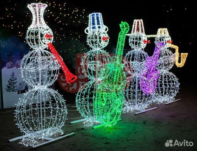 Уличные световые фигуры