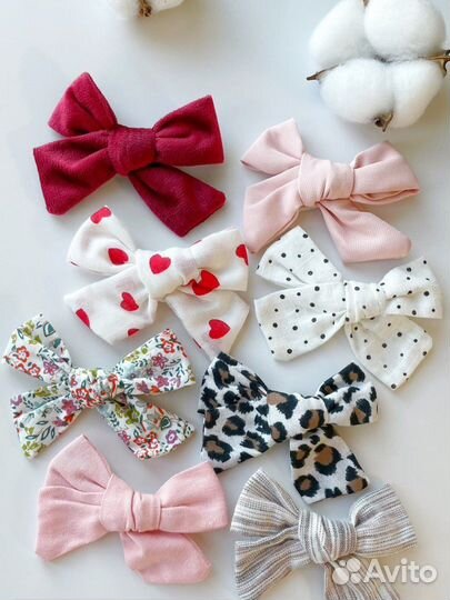 Бантики хлопковые