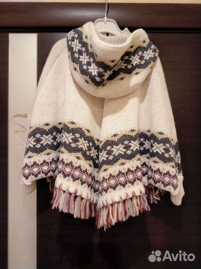 Пончо для девочки 104