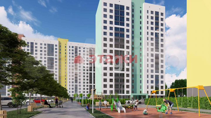 2-к. квартира, 63,5 м², 12/17 эт.