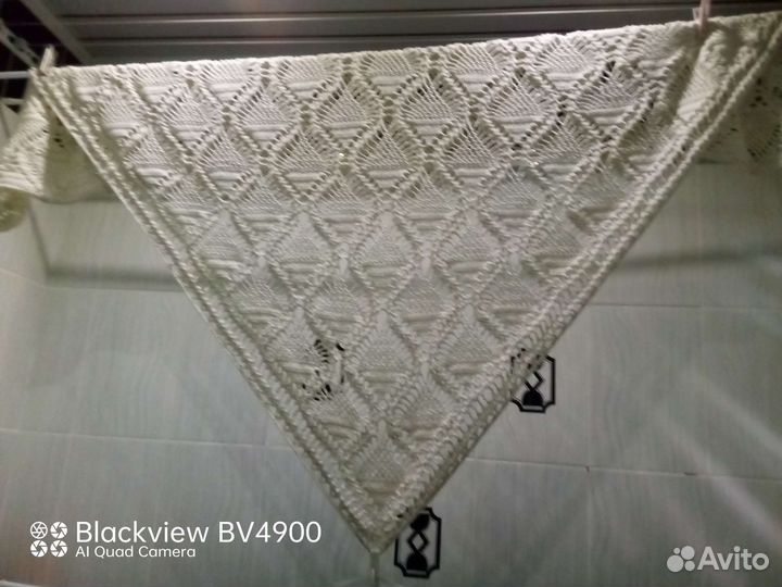 Шаль вязаная крючком