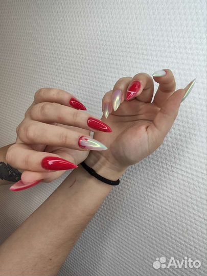 Маникюр наращивание