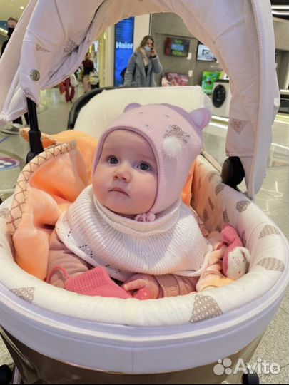 Шапочки для девочки осень весна размер 42-44