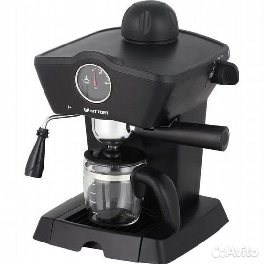 Кофеварка рожковая Kitfort KT-706, Чёрный