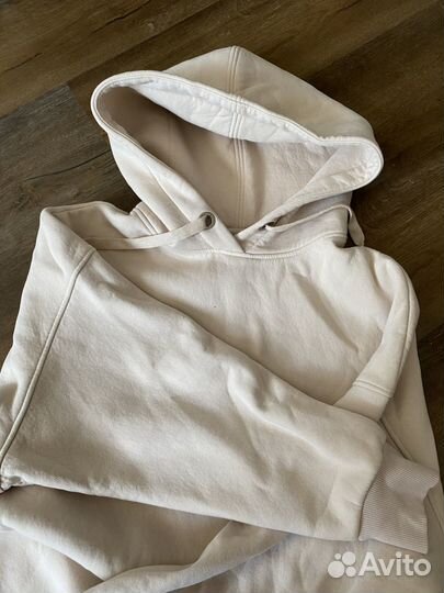 Худи женское оверсайз беж