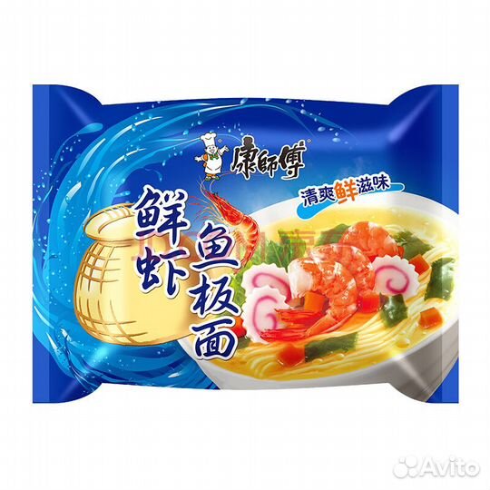 Лапша Kangshifu cо вкусом морепродуктов, 82г
