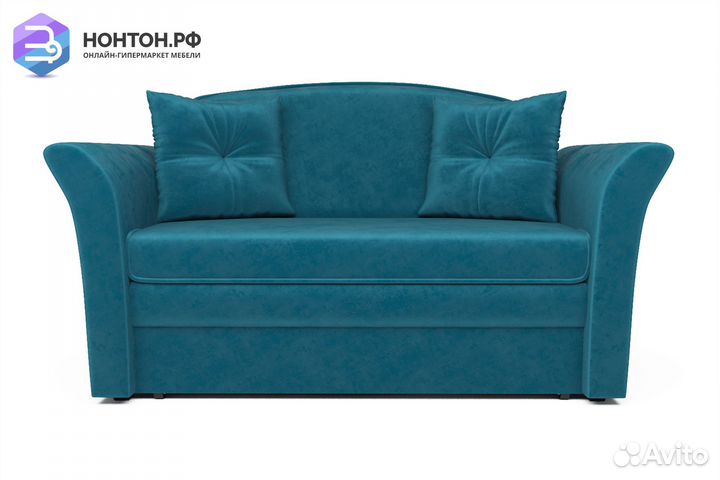 Диван выкатной Малютка 2 сине-зеленый