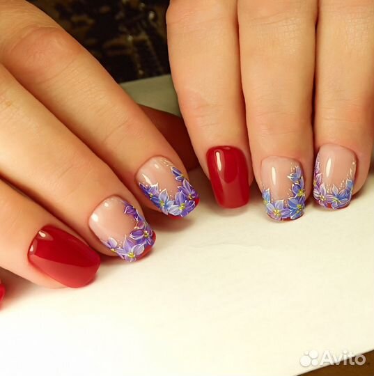 Маникюр, наращивание, укрепление ноготков, подолог