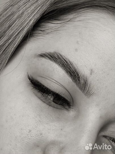 Окрашивание бровей+ламинирование ресниц