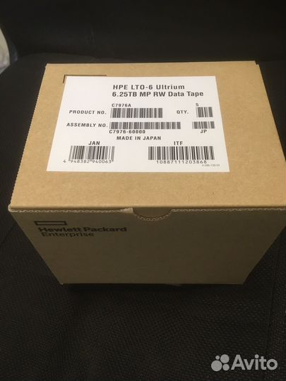 Картридж HPE Ultrium LTO6 Data cartridge 6,25 Tb