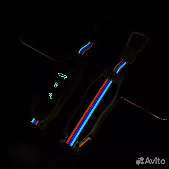 Чехол для ключа Porsche / Порше металл 4 кнопки Silver