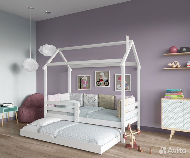 Детская кровать домиком