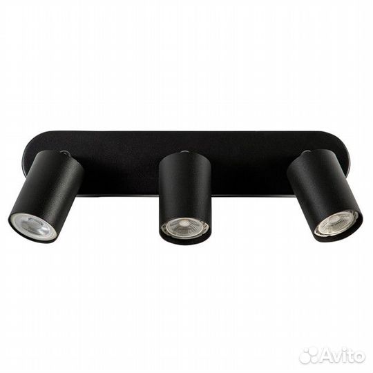 Спот arte lamp Aquarius GU10 3х35Вт металл черный