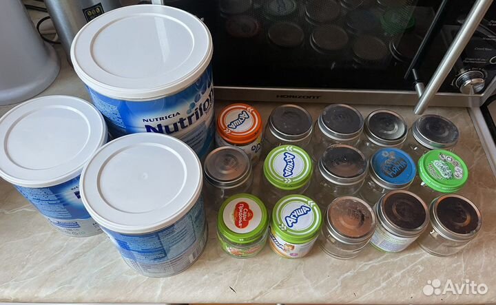 Банки из под детского питания