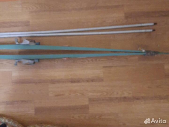 Лыжи пластик Спринт 205см и палки лыжные 170см