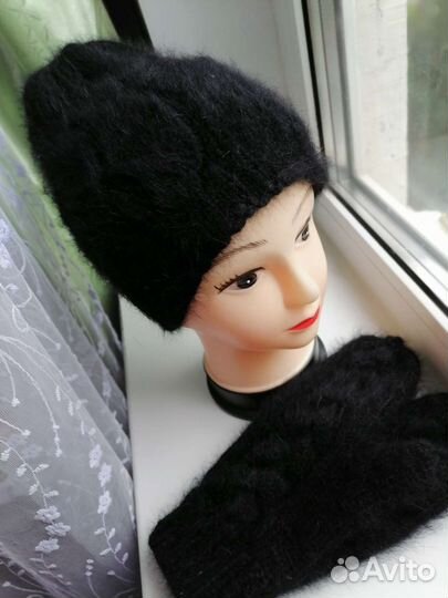 Шапка женская вязаная ручная работа