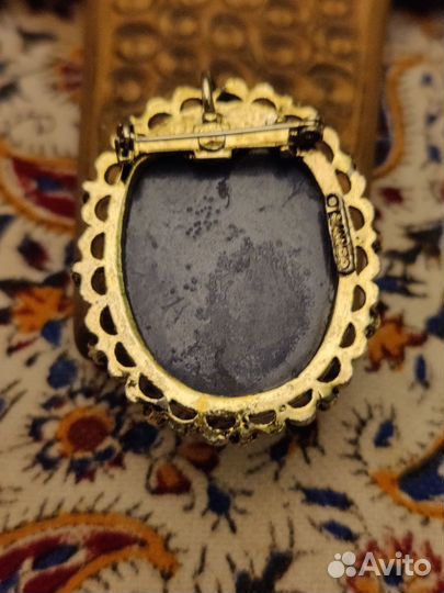 Винтажная брошь камея gerry's