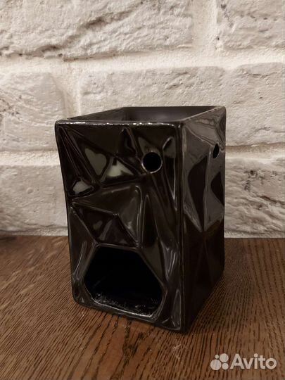 Аромолампа керамическая чёрная