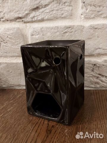 Аромолампа керамическая чёрная