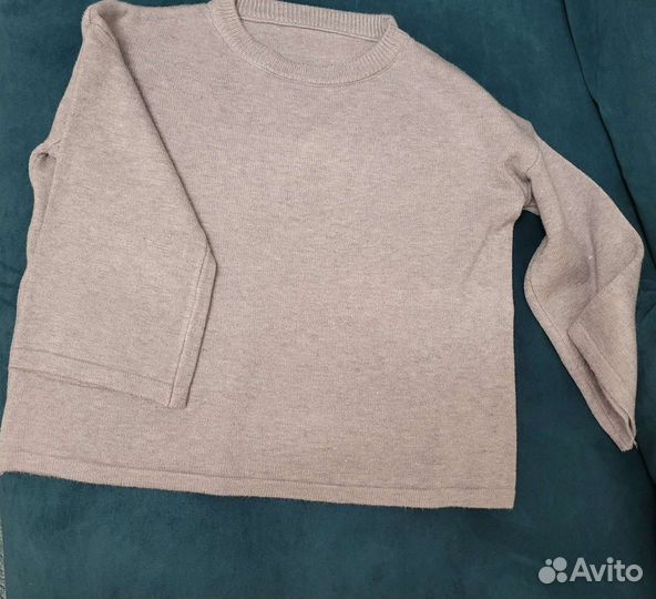 Комплект трикотажное платье и свитер / кофта