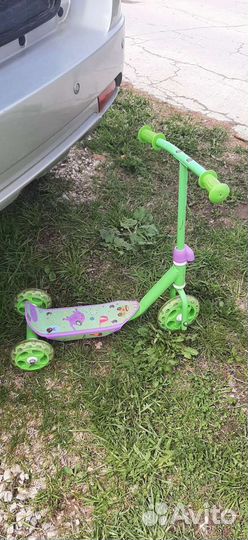 Самокат детский трехколесный бу